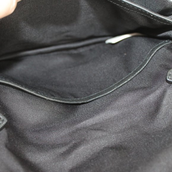 Lucky Brand Crossbody Black with Tan Leather Purse Horsehair Cheetah Print Strap - Picture 8 of 15